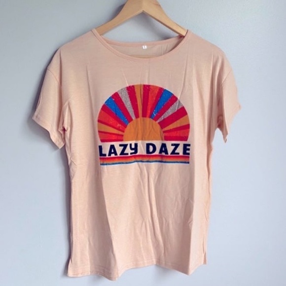 Colorful Boho Festival Hippie Mineral Washed Graphic Tee - Picture 5 of 5